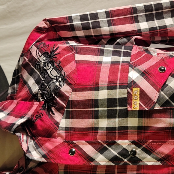 White House Ranch Snap Long Sleeve Western - Picture 2 of 4